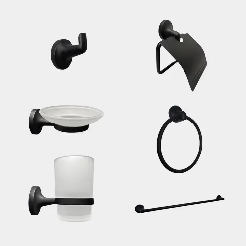 Kubel set bano acqua 6 negro set completo 2.webp