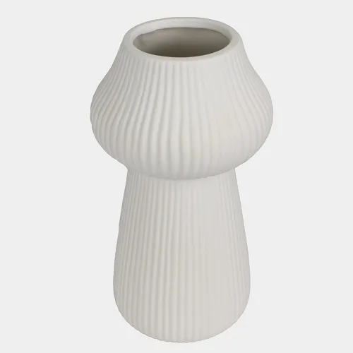 Tase florero de ceramica petalo 135x255cm white flo004jw 001 un 7188 gris.webp