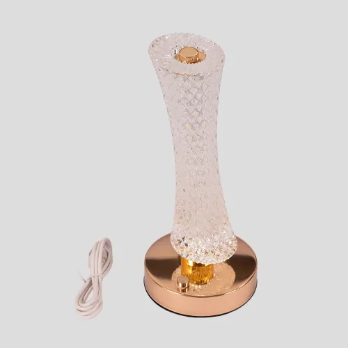 Tase lampara led cristal torre gold 0420001 4 gris.webp