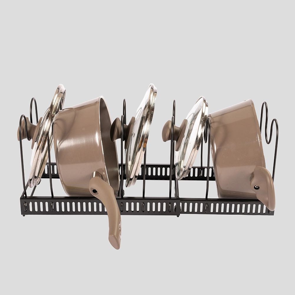 Tase organizador horizontal ollas sartenes negro 0411001 10 gris.webp