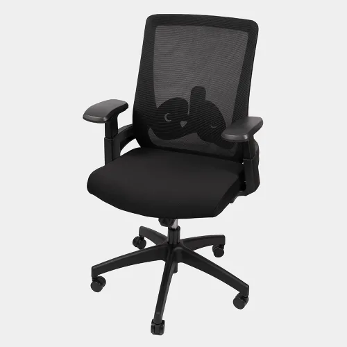 Virke sillon oficina mesh negra 14 gris.webp