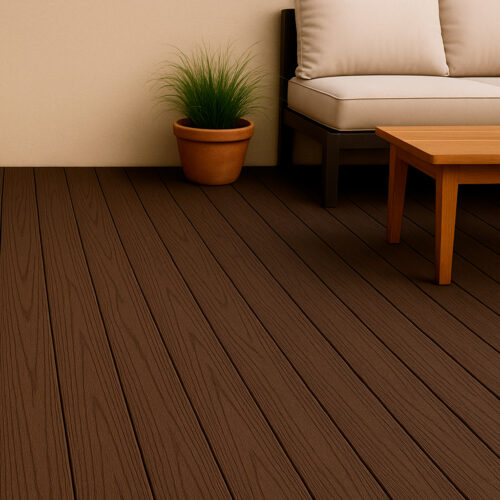 Harte flooring deck wpc veteadoprofundo marronoscurona mockup