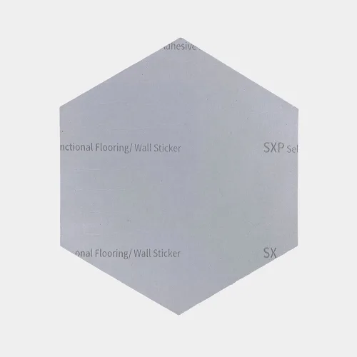Harteflooring haxagonal grande autoadhesivo negro detrass gris.webp