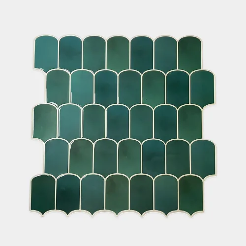 Harteflooring stickers3d arco verdes frente gris.webp