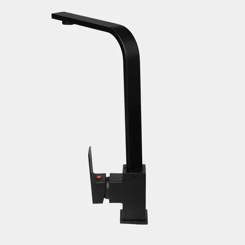 Kubel canilla cuello curvo plano negra 00019.webp