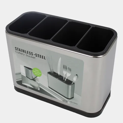 Tase escurridor de cubiertos acero inoxidable stainclean silver 7490 gris.webp