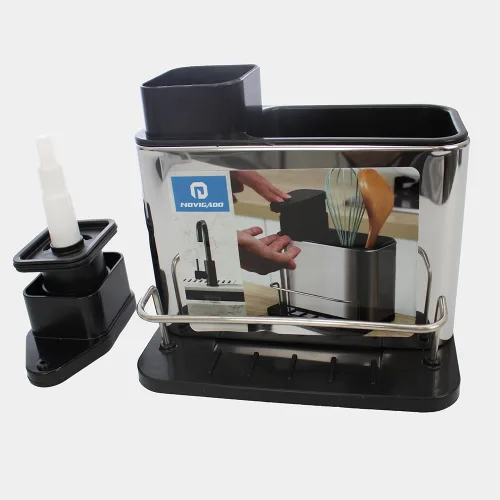 Tase escurridor de cubiertos c jabonera cleanrack 7290 gris.webp