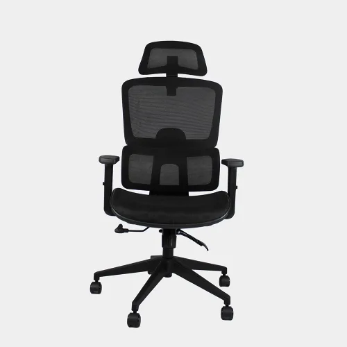 Virke silla mesh mariposa negra 5391 gris.webp