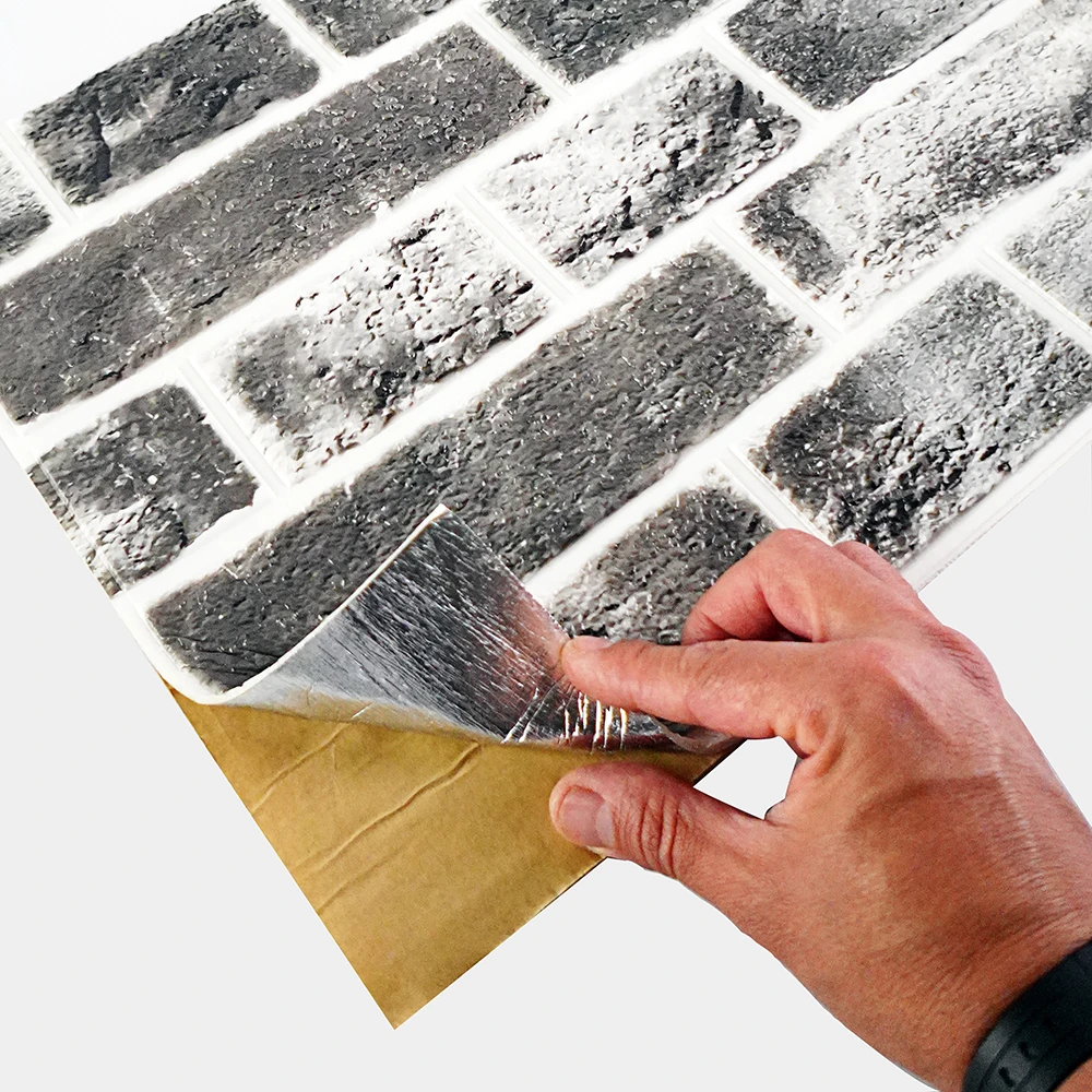 Harteflooring placa3d ladrillourbano 3dw002ha 058 bo 042 gris